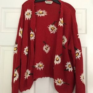 Eddie Bauer patterned cardigan size XL